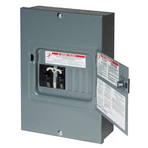 electrical breaker box lowes|small single circuit breaker box.